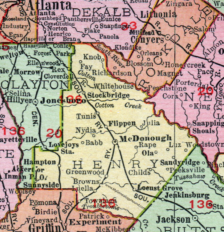 Map Of Henry County Ga Maping Resources