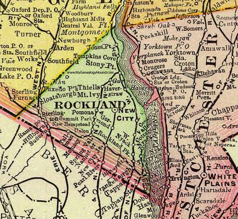 Rockland County New York Map