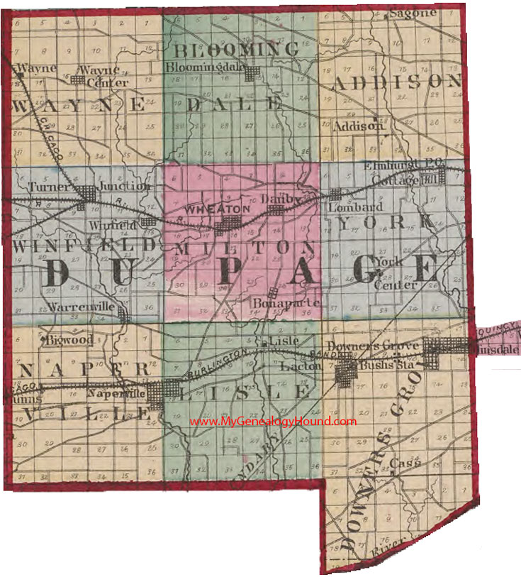 illinois township range map