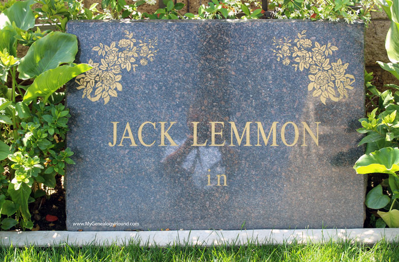 Jack Lemmon, Grave and Tombstone, Westwood Village Memorial Park Cemetery, Los Angeles, California, photo