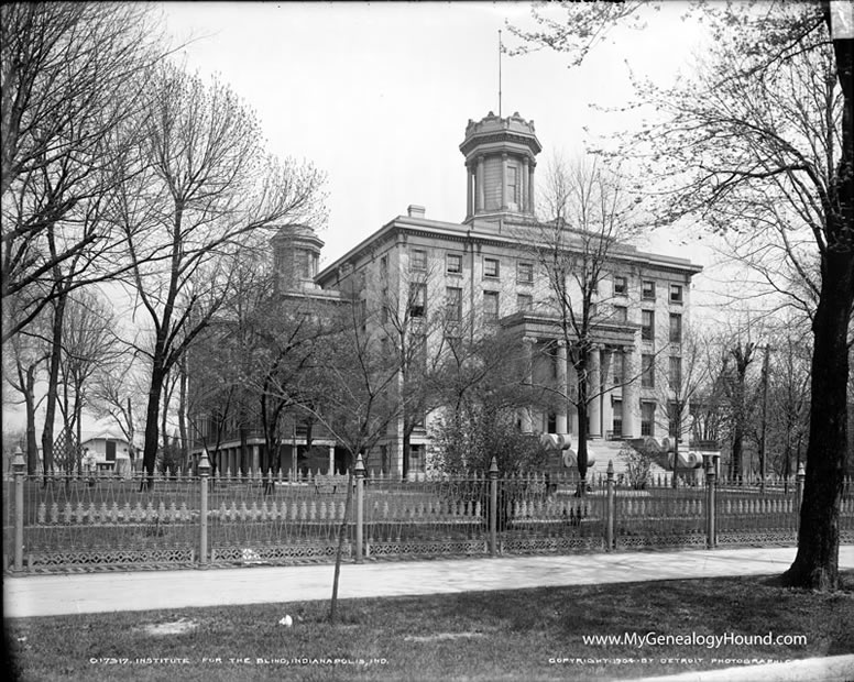 Indianapolis, Indiana, Institute for the Blind, 1904, historic photo