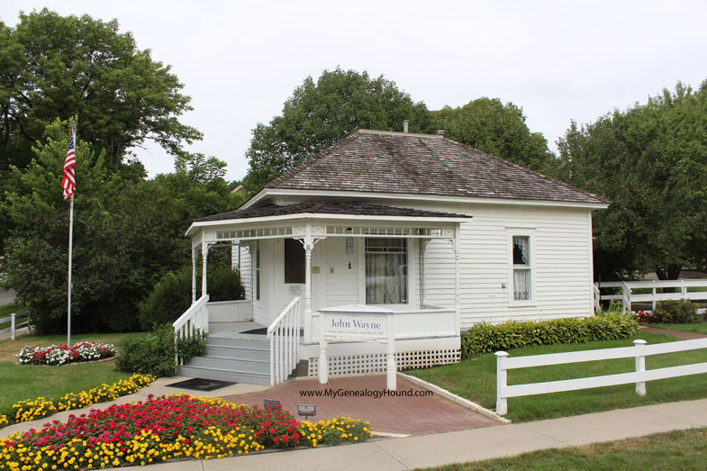 John Wayne was born as Marion Robert Morrison  on May 26, 1907 in this small house in Winterset, Iowa