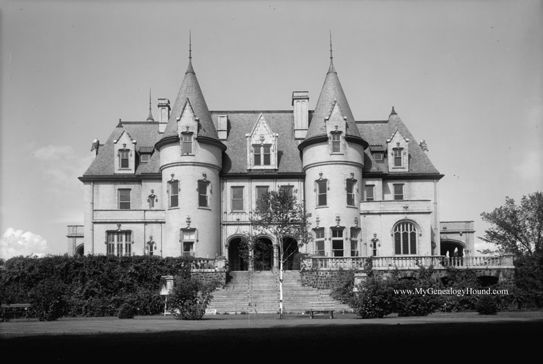 Schell Chateau, Northfield Chateau or  The Chateau, Northfield, Massachusetts.  Southeast Elevation.
