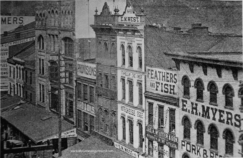 Pittsburgh, Pennsylvania, Liberty Avenue, 1899, historic photo, close up