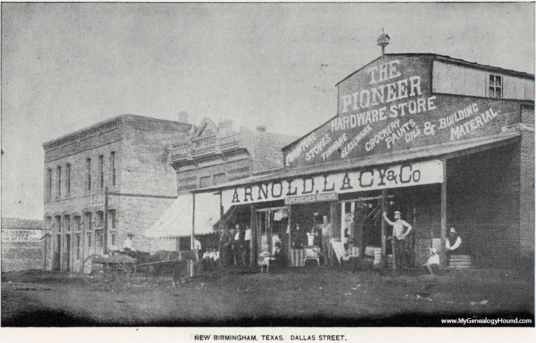 New Birmingham, Texas, Dallas Street, historic photo