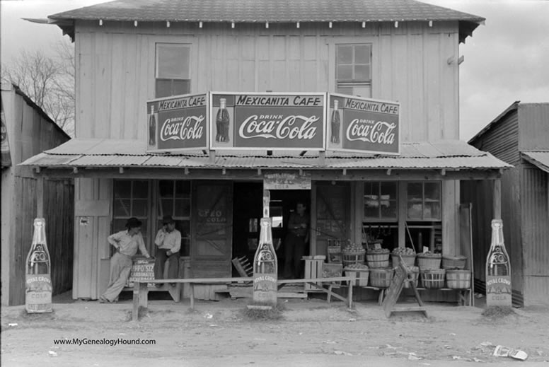 Robstown, Texas Mexicanita Cafe and Grocery Store, historic photo