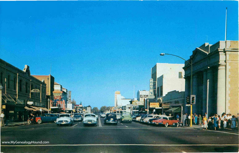 Madera, California, Yosemite Avenue, East, vintage postcard, vintage postcard, historic photo