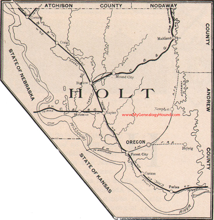 Mo Holt County 1904 Map 