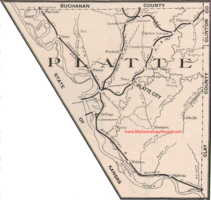 Mo Platte County 1904 Map 