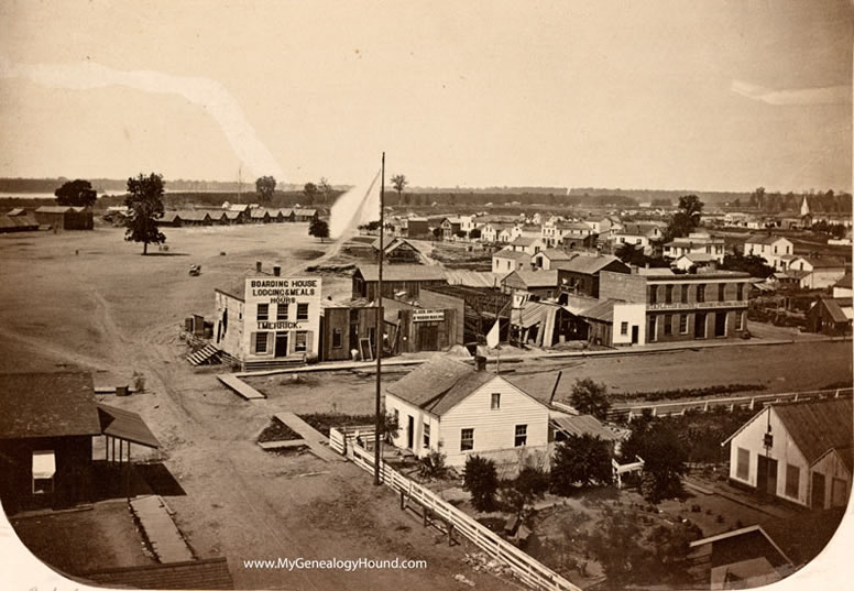 Cairo, Illinois, Colonel Paine's Barracks, Brigade Hospital, 1861, historic photo