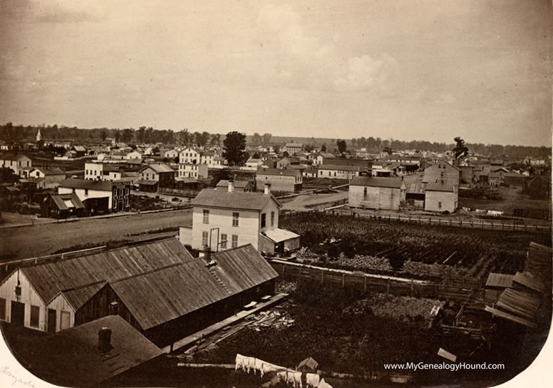 Cairo, Illinois, Jefferson Avenue, Brigade Hospital, 1861, historic photo
