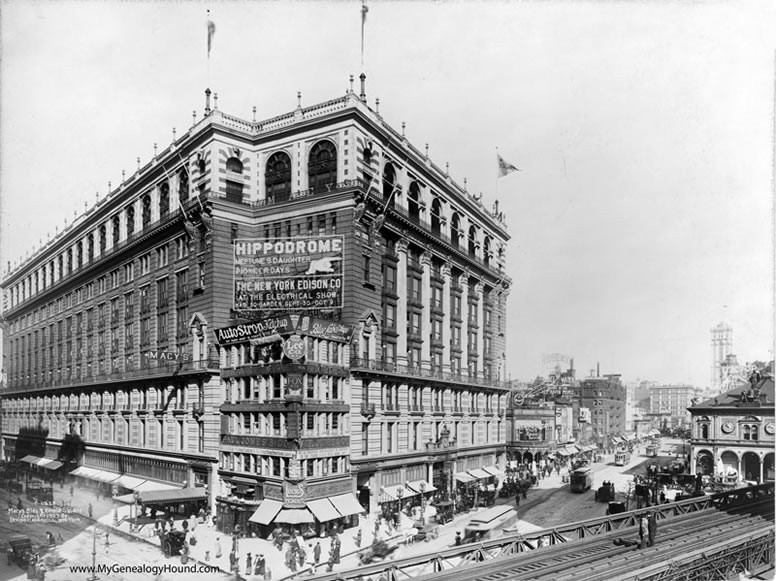 New York City, NY, Macy's and Herald Square, 1907, historic photo