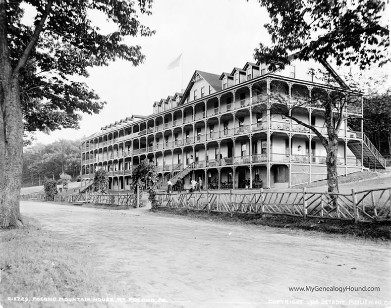 Mt. Pocono, Pennsylvania, Pocono Mountain House, 1905, historic photo