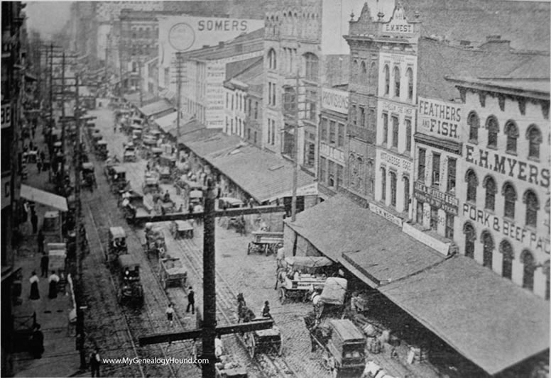 Pittsburgh, Pennsylvania, Liberty Avenue, 1899, historic photo