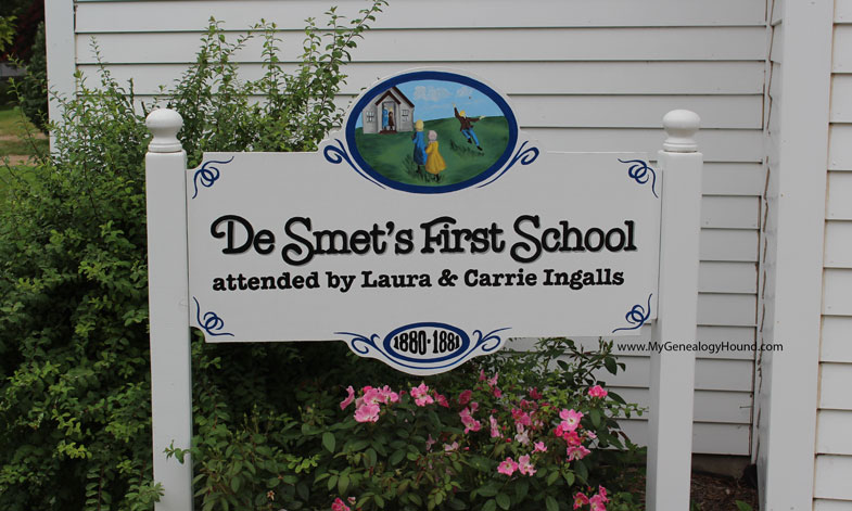 The school where Laura and Carrie Ingalls attended in De Smet, South Dakota.