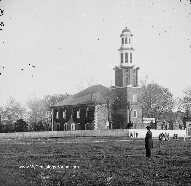 View of Christ Church, Alexandria, Virginia, Civil War, 1861-1869, historic photograph