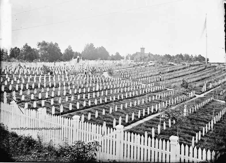 Mass view of Alexandria, Virginia, Soldiers' Cemetery, Alexandria National Cemetery, historic photo three