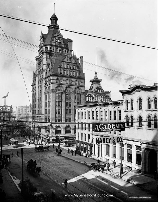 Milwaukee, Wisconsin, Wisconsin Street, Pabst Building, 1900, historic photo