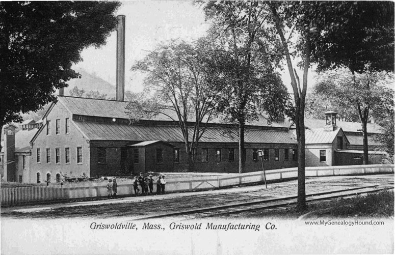 Griswoldville, Massachusetts, Griswold Manufacturing Co., vintage postcard, historic photo