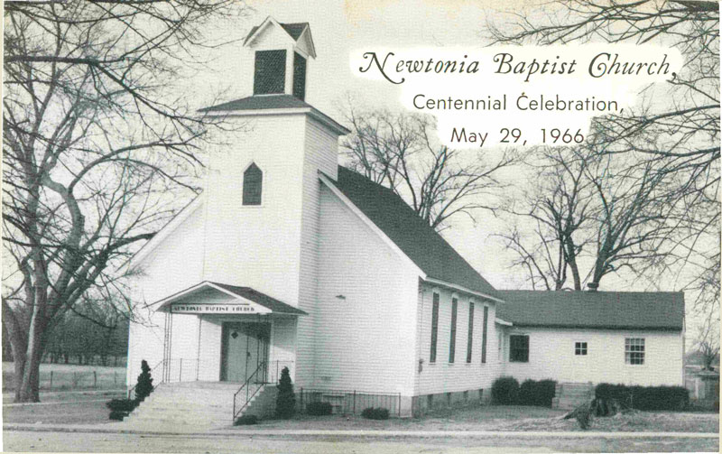 Newtonia, Missouri Newtonia Baptist Church Centennial Celebration vintage postcard, historic photo