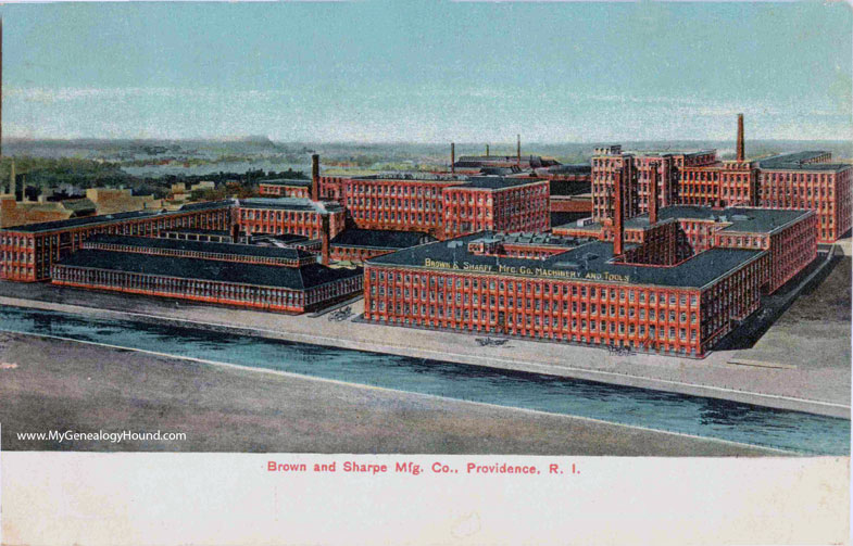 Providence, Rhode Island, Brown and Sharpe Mfg. Co., vintage postcard, photo