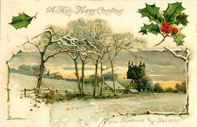 Christmas vintage postcards Five