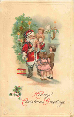 Christmas vintage postcards Two