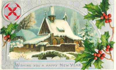 New Years Day Vintage Postcard 047